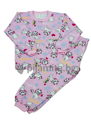 Детски пижами Пижами с дълъг ръкав Детска пижама - Tрико коте Мари (1-8г.) 110